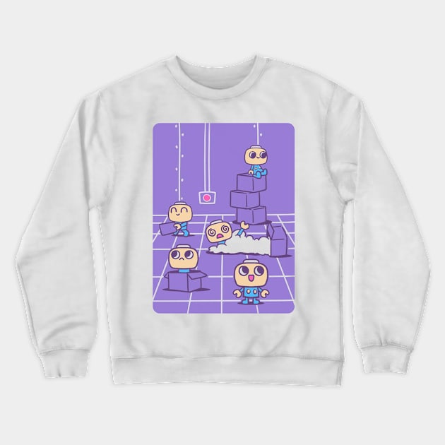 Servbot - Hard Workers Crewneck Sweatshirt by DankSpaghetti